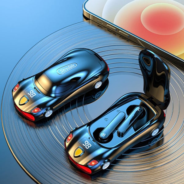 Game Sports Car Modeling Wireless Bluetooth Headset Display Low Battery Del Carousel 1