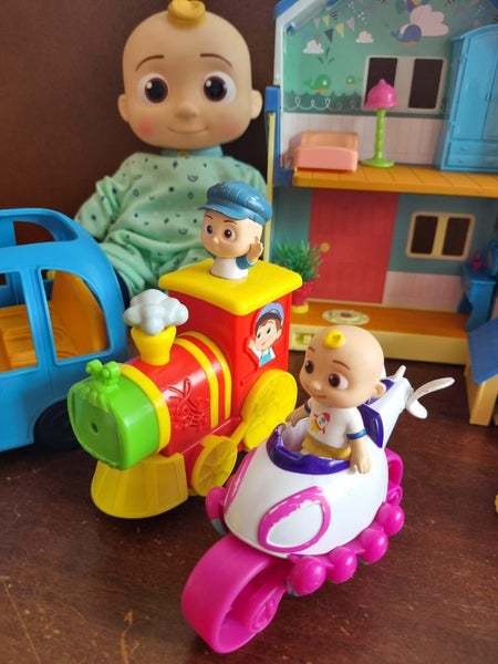 Large soft cocomelon, house, train and two battery-operated cars Carousel 2