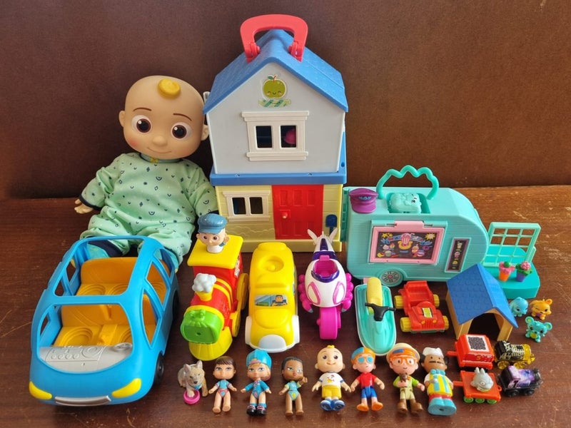 Large soft cocomelon, house, train and two battery-operated cars Carousel 1