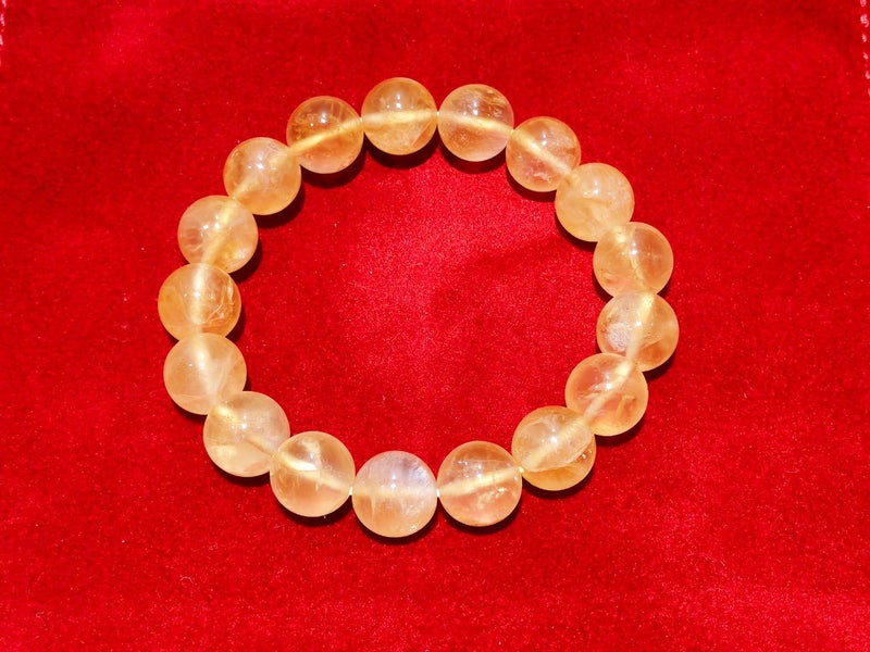 Natural Golden Prehnite Bracelet with Matching Pendant Set - Elegant Warm Tones Carousel 2