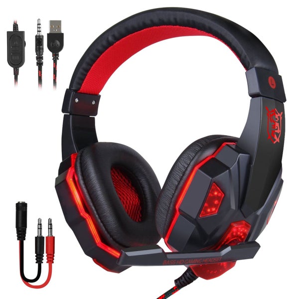 Gaming Headset for PS4 PS5 Xbox One PC with Noise Cancelling Mic & LED Ligh Carousel 1