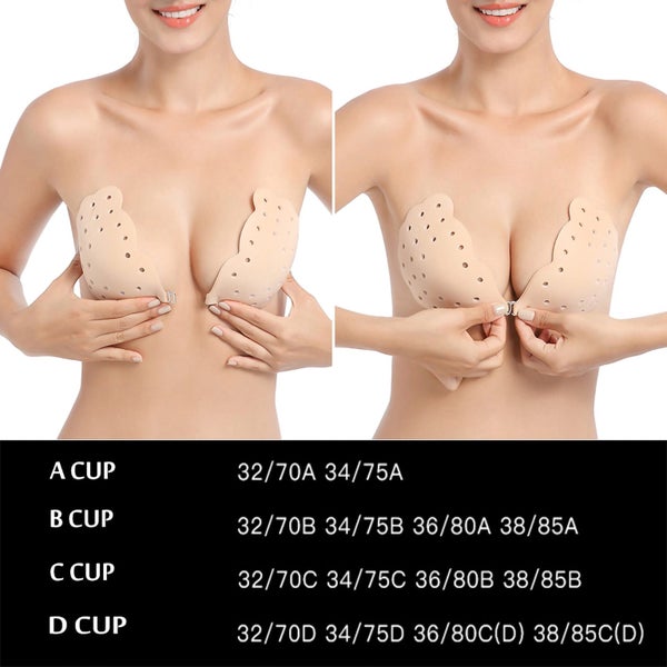 Self Adhesive Silicone Bra Strapless Bra 3/4 Cup Push up Invisible Bra Suit Carousel 2