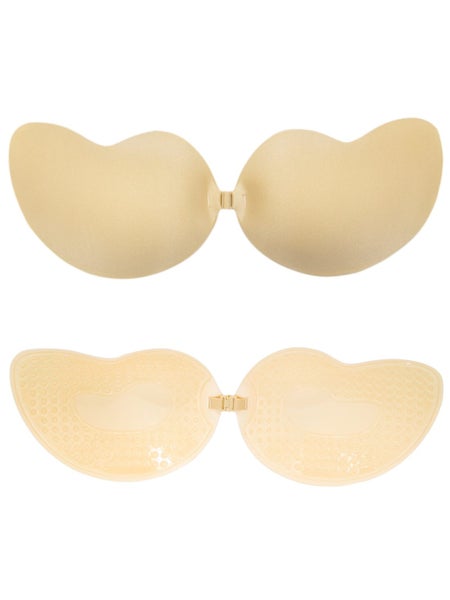 Women's Strapless Push Up Invisible Sticky Bra Silicone Reusable Self Adhes Carousel 7