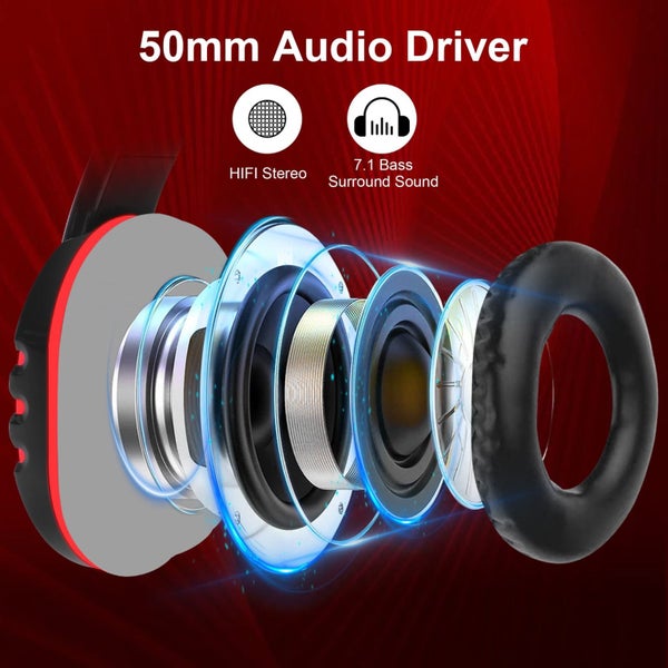 Stereo Gaming Headset for PS4, Xbox One, PC, Mac, Laptop, Wired Over Ear H Carousel 2