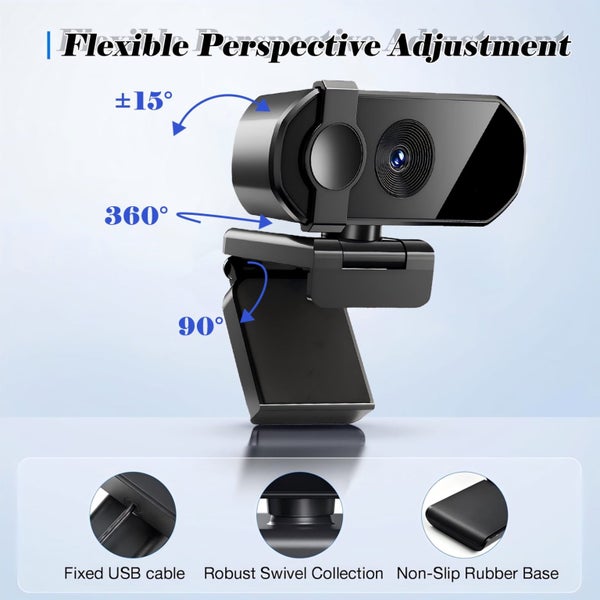 4K Webcam with Microphone, Plug & Play Computer Camera with Auto Focus and Carousel 2
