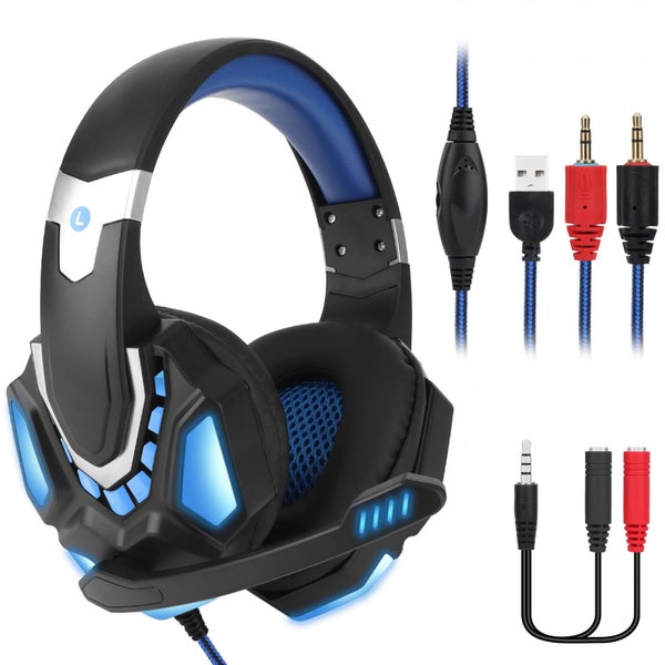 Gaming Headset Fits for PS5 PS4 Xbox One, Noise Cancelling Wired Gaming Hea Carousel 1
