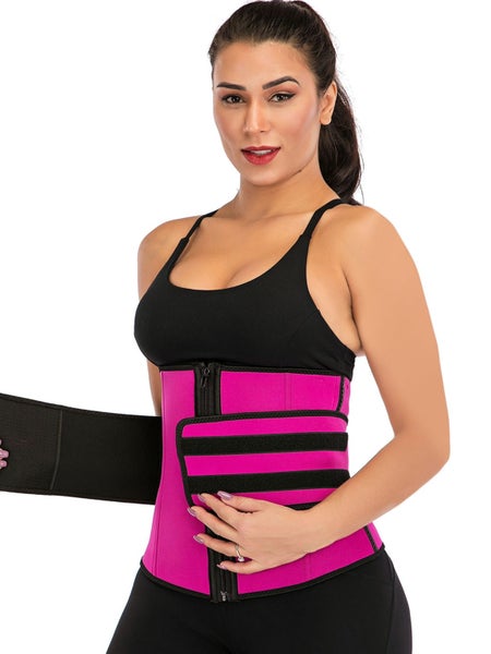 Women Adjustable Waist Trainer Corset Trimmer Belt Body Shaper Neoprene Spo Carousel 1