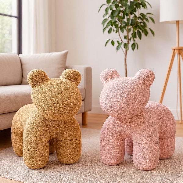 Lamb Stool Chair Brown Carousel 8