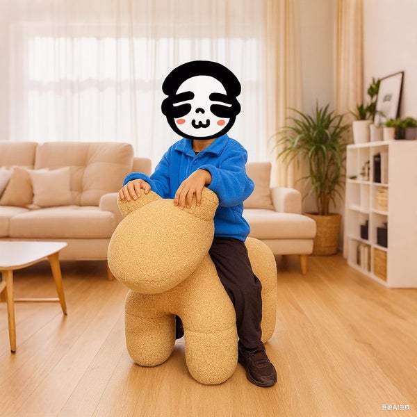 Lamb Stool Chair Brown Carousel 2