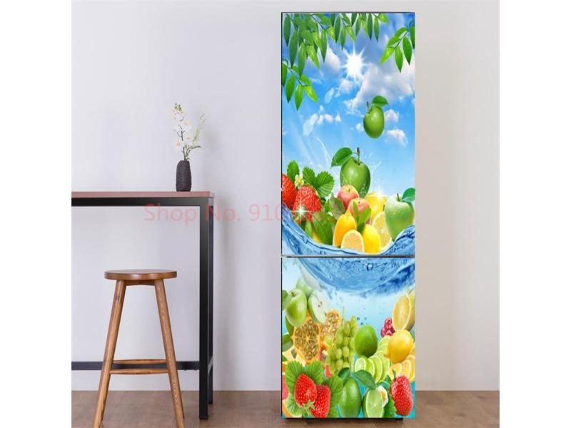 Fruit Seasoning Pattern Sticker For Refrigerator Self Adhesive Vinyl Removable Carousel 1