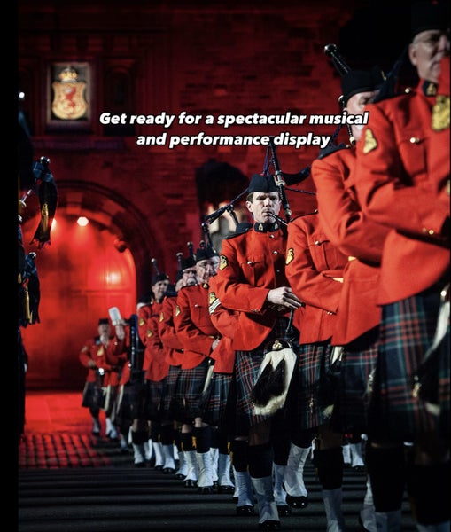 The Royal Edinburgh Military Tattoo - 5x tickets. B Reserve. Sat 21 Feb. AKL Carousel 4