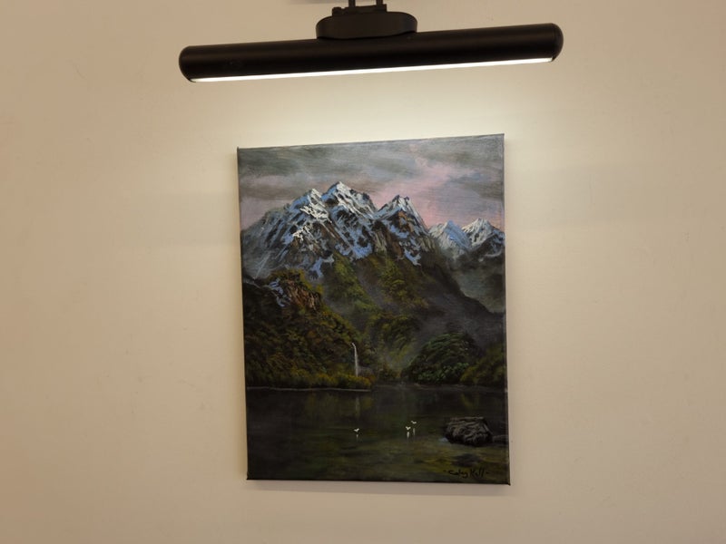 Distant Waterfalls in Fiordland - Caley Hall - Original Painting Carousel 2