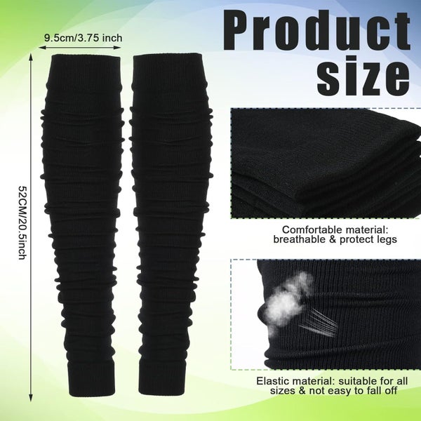 4Pairs Football Leg Sleeves Calf Compression Sleeves Football Scrunch Leg S Carousel 2