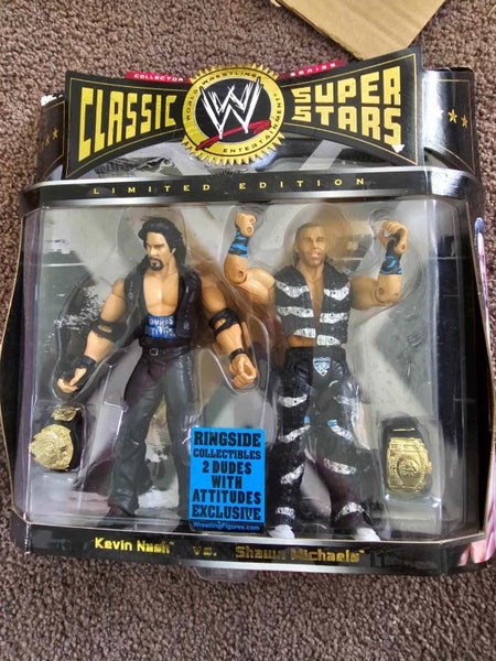 comic book plus Nash and HBK twin pack wwe action figure from 90 Carousel 1