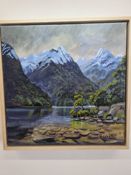 Brooding Sky Fiordland - Statement Piece - Caley Hall - Original Painting Carousel 1