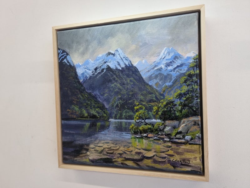 Brooding Sky Fiordland - Statement Piece - Caley Hall - Original Painting Carousel 2