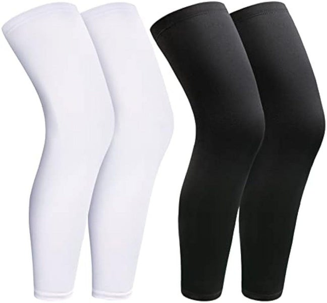 2 Pairs Leg Sleeves for Men Women, Full Leg Compression Sleeve, Compression Carousel 1