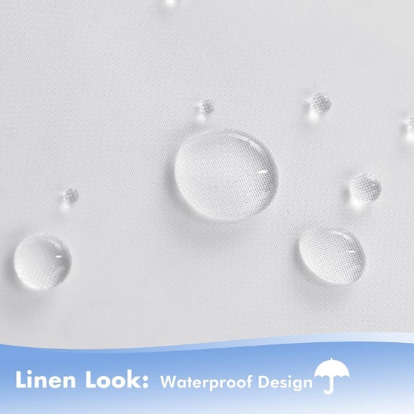 Outdoor Sheer Curtains for Patio Waterproof, 2 Panels Rod Pocket Indoor/Out Carousel 2