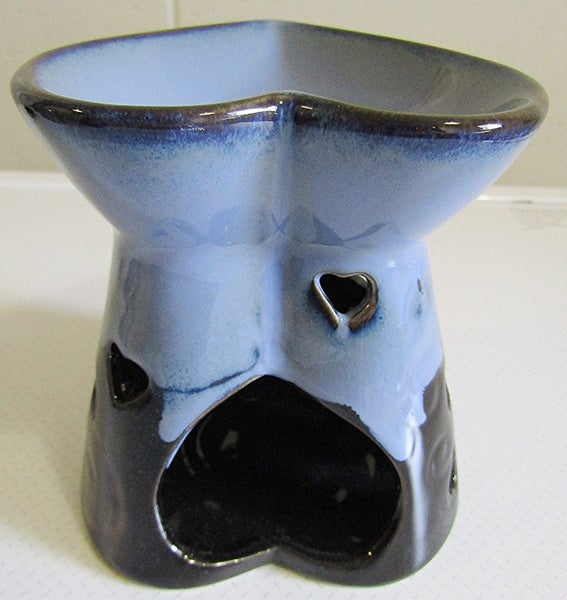 Heart shaped oil burner. black and blue Carousel 2