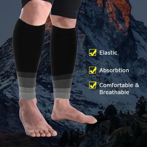 1pair Calf Compression Sleeves for Men & Women - Leg and Shin Compression S Carousel 2