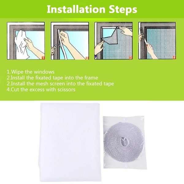 Window Mesh Screen 4 x 5 FT Screen Roll Screen Replacement for Window Door Carousel 8