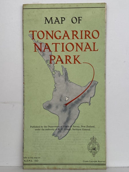 VINTAGE MAP: Tongariro National Park 1950s Carousel 2