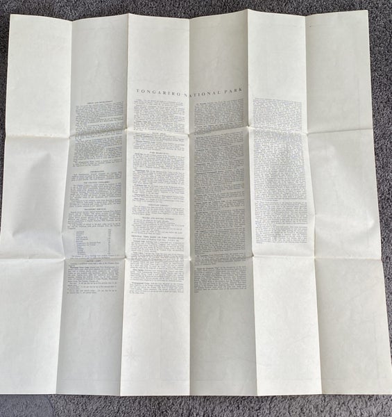 VINTAGE MAP: Tongariro National Park 1950s Carousel 7