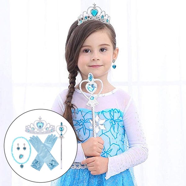 Princess Queen Wand Tiara Crown Belle Elsa Costume Accessories, with Tiara Carousel 1