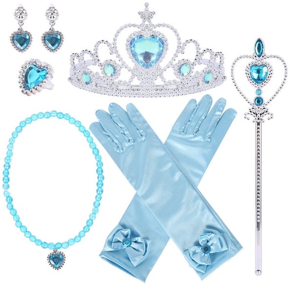 Princess Queen Wand Tiara Crown Belle Elsa Costume Accessories, with Tiara Carousel 2