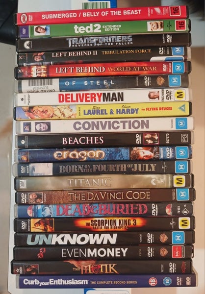 176 DVDs bulk listing Carousel 2