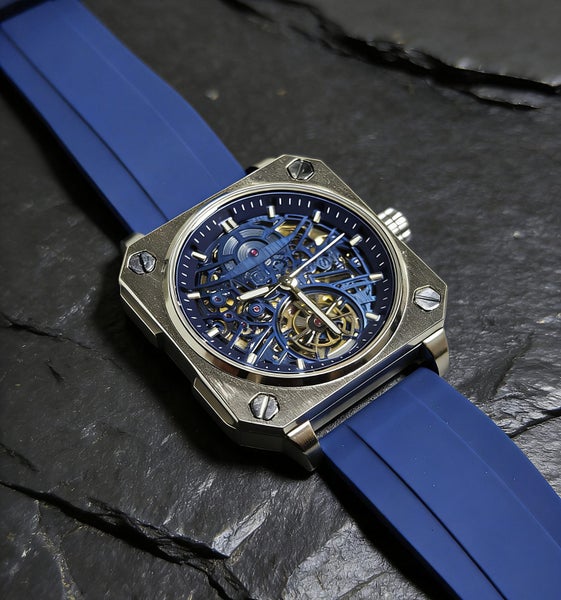 Automatic Watch for Men Skeleton Dial Mechanical Watch MW88BB-2 Carousel 1