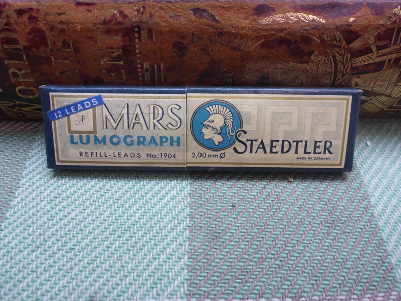 Awesome Old Vintage Boxed Staedtler F Mars Lumograph Pencil Leads Carousel 1