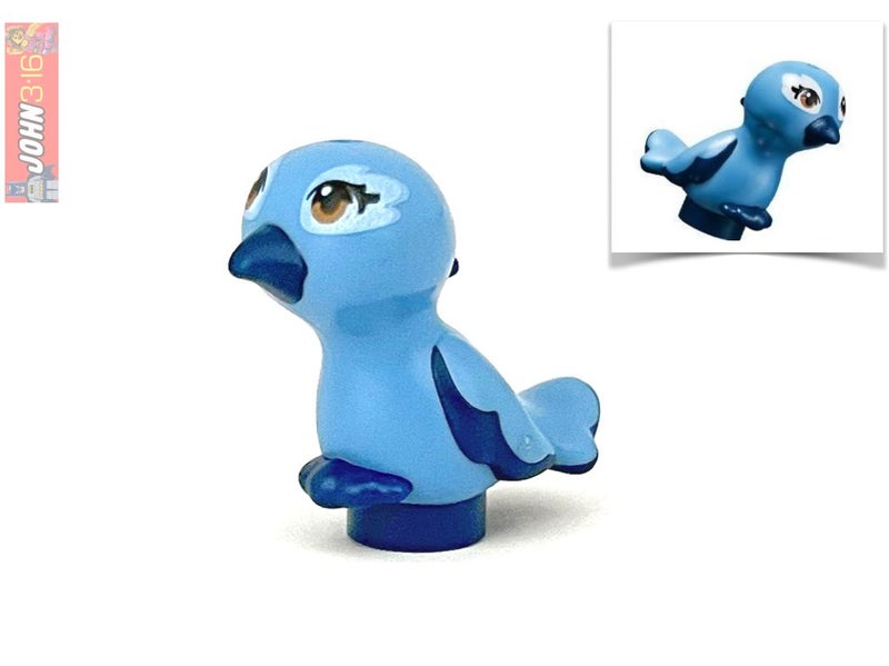 ADORABLE LEGO DARK BLUE & LIGHT BLUE FRIENDS BIRD - CINNAMON / MIMI Carousel 1