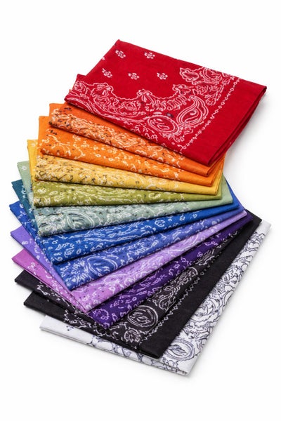 12x BULK BANDANA Paisley 100% COTTON Head Wrap Bandanna in Assorted Colours Carousel 2