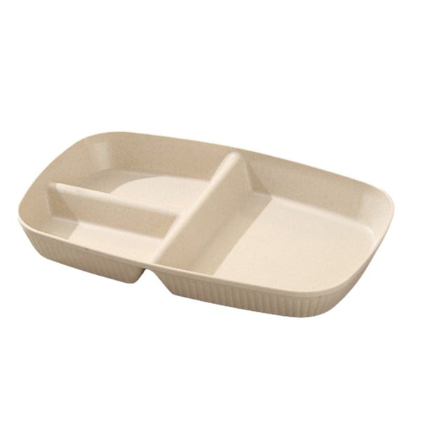 Compartment Tray ! Rectangular Dinner Tray Party Serving Plates with Thick Carousel 2