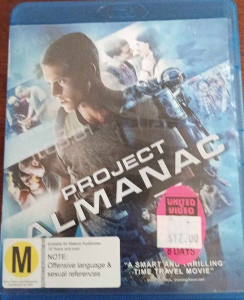 PROJECT ALMANAC BLU RAY