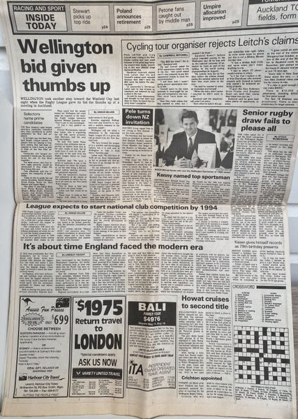 OLD NEWSPAPER: The Dominion, Wellington - Thursday, 21 March 1991 Carousel 3