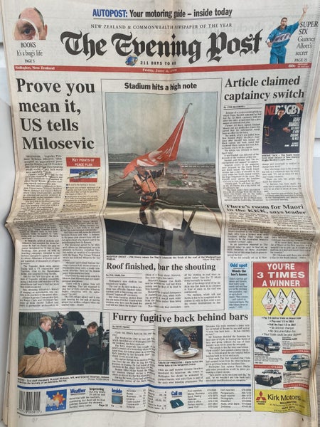 OLD NEWSPAPER: The Evening Post, Wellington - Friday, 4 June 1999 Carousel 2