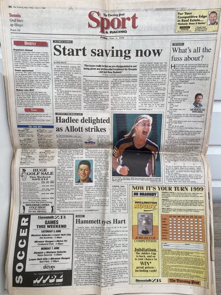 OLD NEWSPAPER: The Evening Post, Wellington - Friday, 4 June 1999 Carousel 3