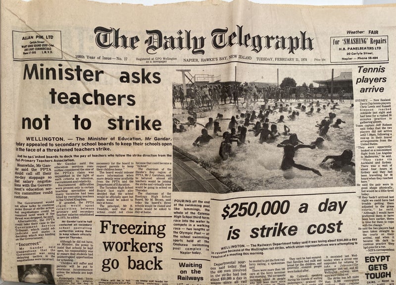 OLD NEWSPAPER: The Daily Telegraph, Napier - Tuesday, 21 February 1978 Carousel 1