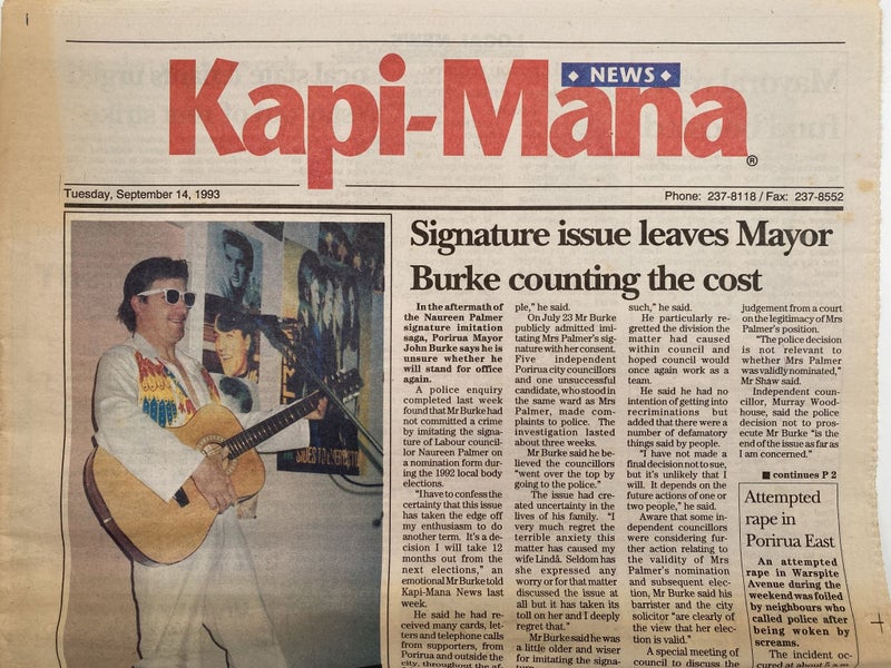 OLD NEWSPAPER: Kapi-Mana, Wellington - Tuesday, 14 September 1993 Carousel 1