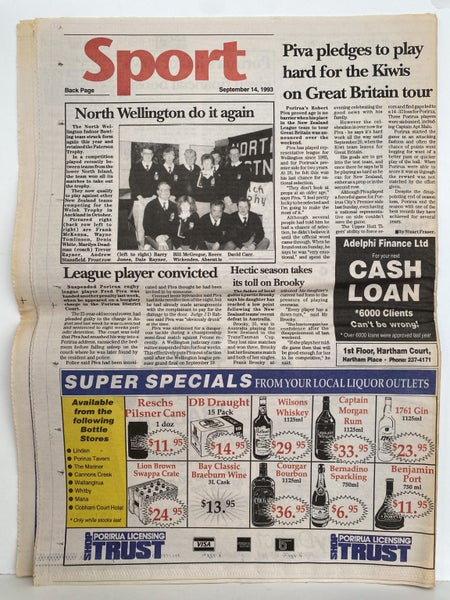 OLD NEWSPAPER: Kapi-Mana, Wellington - Tuesday, 14 September 1993 Carousel 3