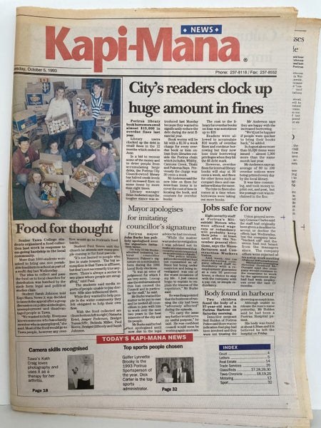 OLD NEWSPAPER: Kapi-Mana, Wellington - Wednesday, 5 October 1993 Carousel 2