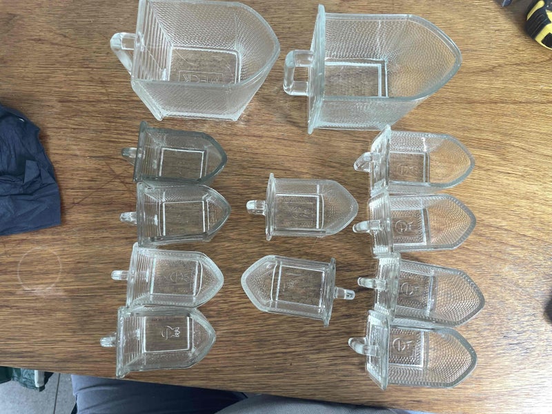 Vintage Ruhr glass German made drawers Carousel 4