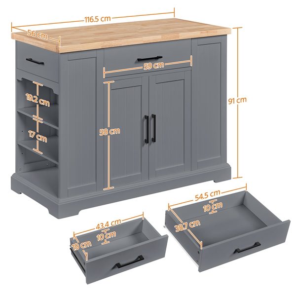 Wooden Kitchen Island Kitchen Cart Carousel 2