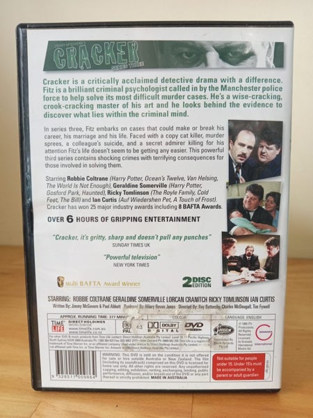 Cracker series 1-3 complete series dvd collection (series 1, 2, 3) Carousel 8