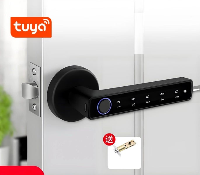 Smart Lock Keyless Entry Door Lock Handle Password 4-in-1 Keyless Door Lock Carousel 2