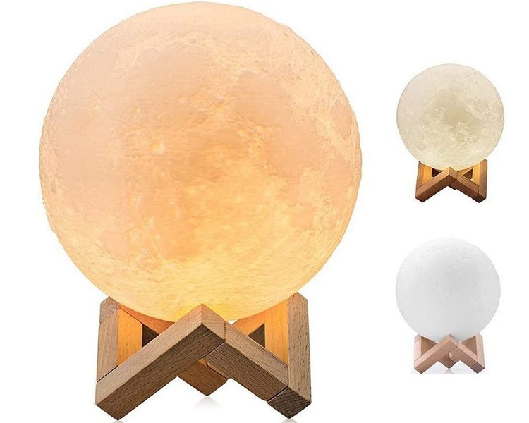 3D LED Moon Lamp Rechargeable Night Light 15cm - (NZ CLEARANCE) Carousel 1