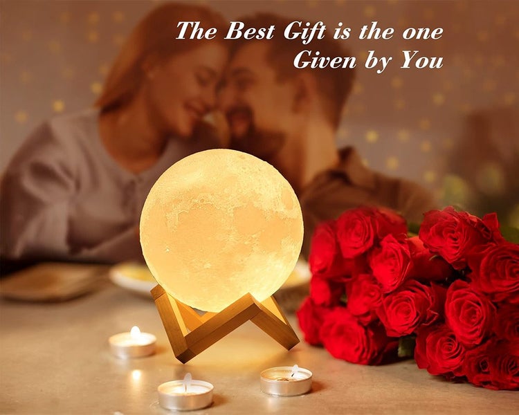 3D LED Moon Lamp Rechargeable Night Light 15cm - (NZ CLEARANCE) Carousel 7