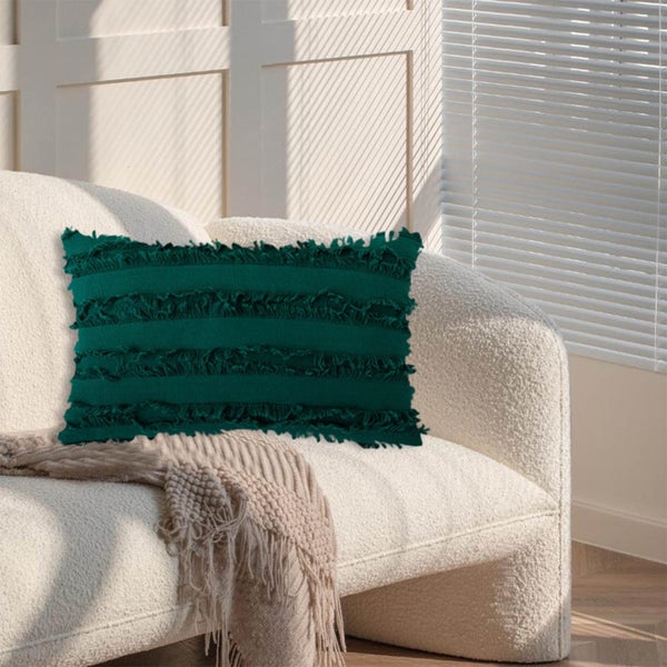 Decorative Throw Pillow with Tassel,Modern Solid Color for Indoor and Outdo Carousel 1